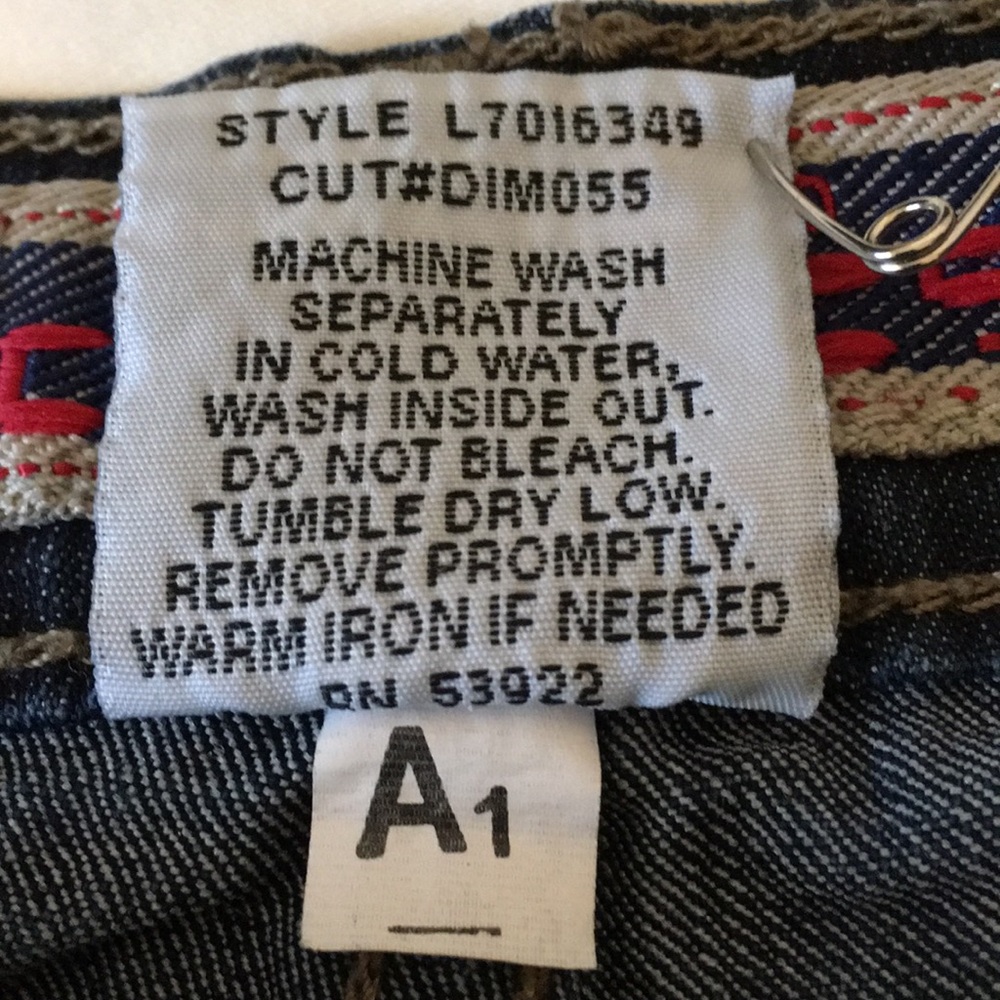Z. Cavaricci Faded Blue Jean Skirt - Picture 5 of 8